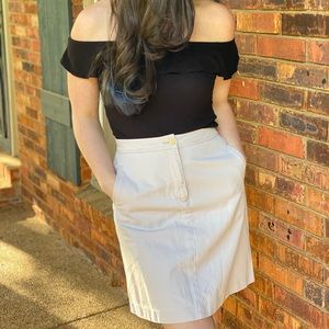 Vintage Tommy Hilfiger Khaki Summer Skirt!